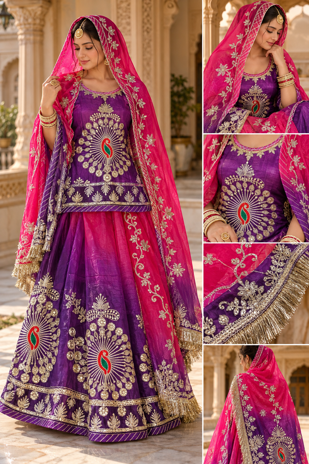 Mayur Baisa – Pink & Purple Rajputi Poshak 🩷💜