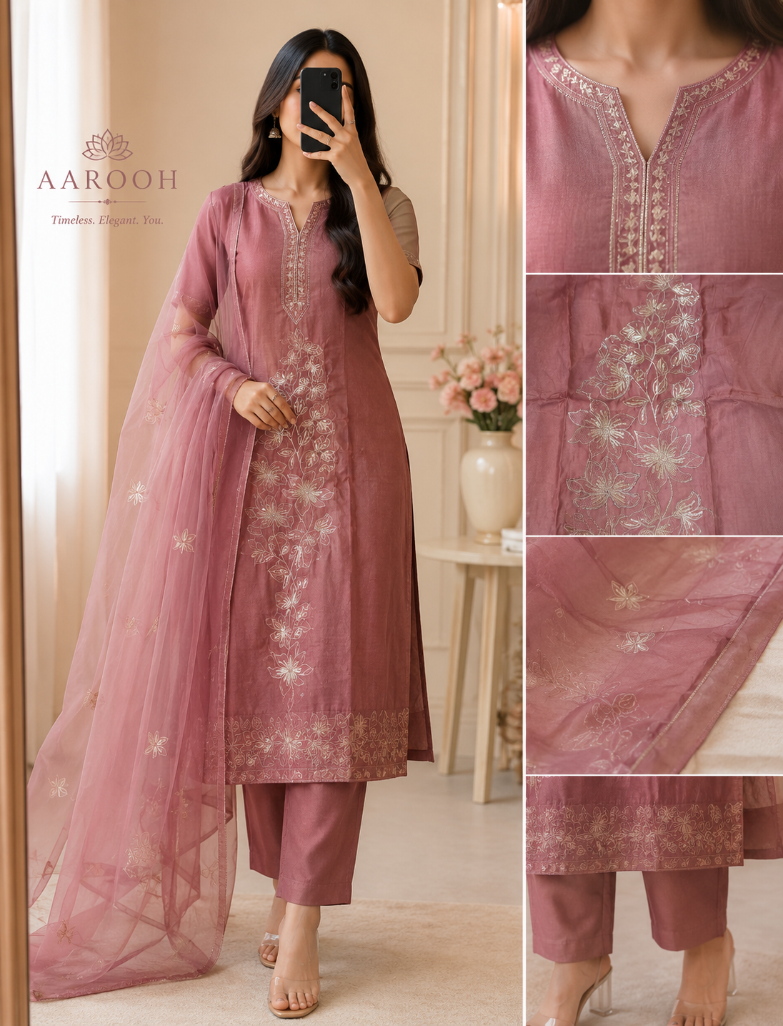 Gulnoor – The Blush Elegance 🌸