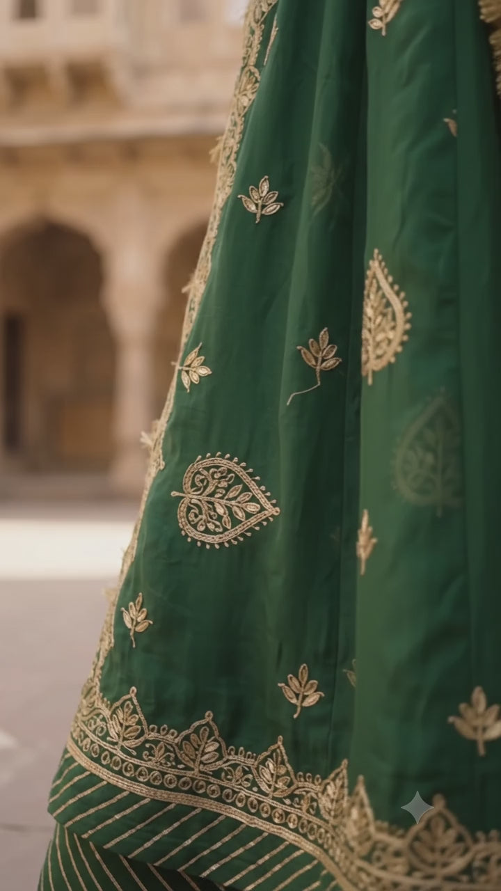 Panna Ranisa – Green Rajputi Poshaak 💚